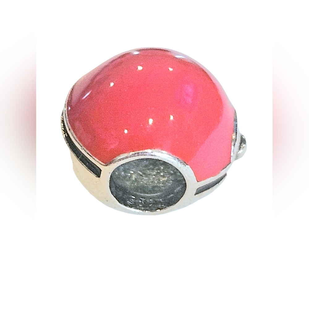 LINX Discontinued Sterling Silver 925 Pokemon Pokeball Bracelet Charm - Picture 4 of 5